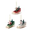 Sleigh Ornament Photo Props Christmas Sled Car for Desktop Bedroom Christmas