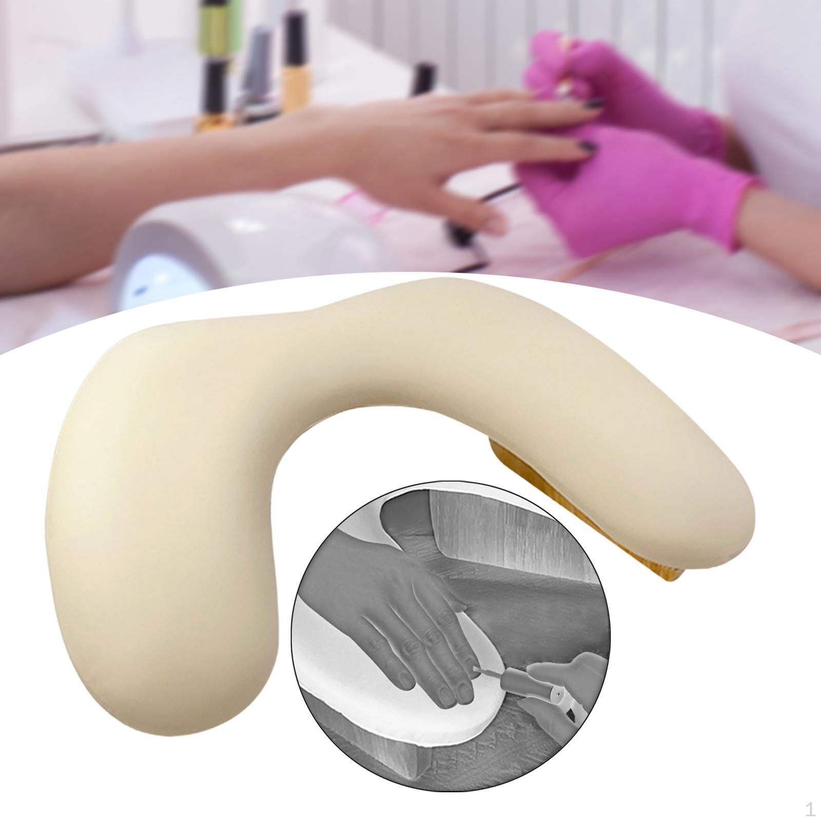 

Armrag Cushions for Nails, Manicure Handrail, Table/desk Station, Practical Stand Mat Milky white