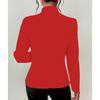 Women's Casual Color Slim Fit Two Button Collar With Missing Corners Long Sleeved Suit Jacket