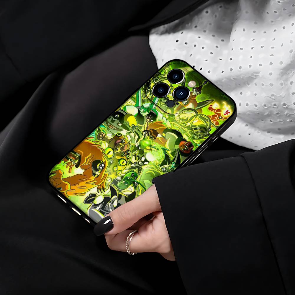 Cartoon B-Ben 10 Phone Case For IPhone 17 15 Pro Max 14 Pro 12 11 13 Mini X XR XS 16 Plus SE Back Cover