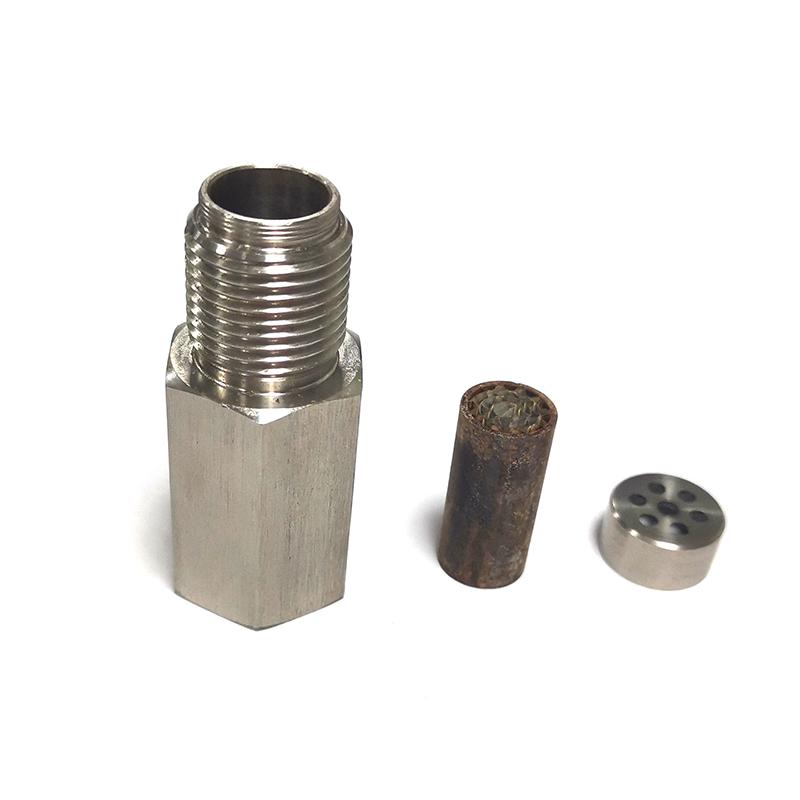 Oxygen Sensor Adapter Car Check Engine Light Fix Catalytic Mesh Oxygen O2 Sensor Spacer Adapter Mini Catalytic Converter