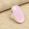 Faceted Pink Chalcedony 925 Sterling Silver Handmade Ring Women's Gift All Size