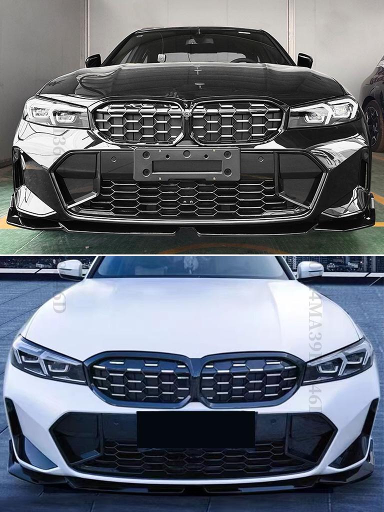 Front Kidney Double Slat Diamond Grille Grill Center Grid Mesh Tuning Part For BMW 3 Series G20 G21 LCI 2025 330i 320d M340i