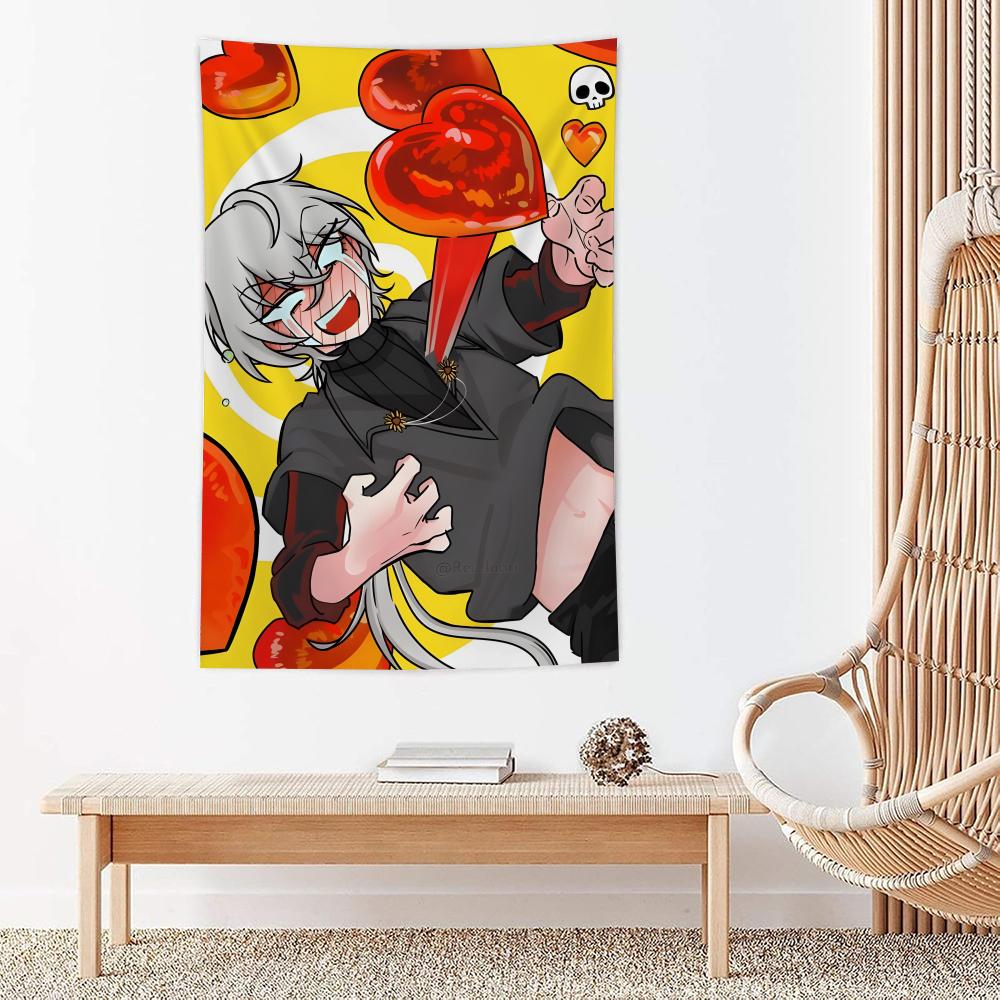 Game A DDate With Death Tapestry For Bedroom Living Room Outdoor Wall Decor Simple Stylish Art Piece Vertical Design