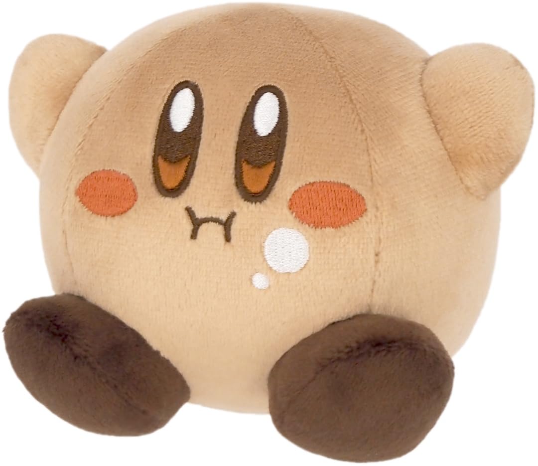 Sanei Boeki Gourmet Festival Mini Plush Toy Chocolate Kirby s - - W12×D10.5×H10.5cm KGF-06 шоколадный