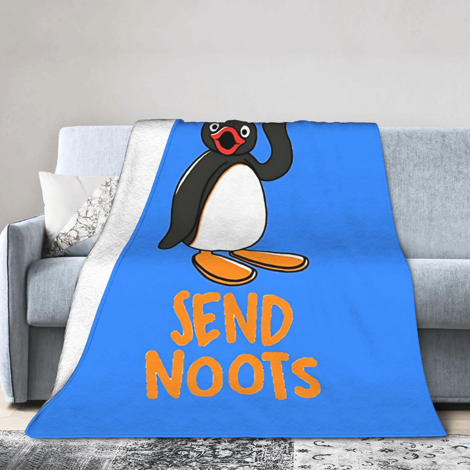 

Pingus Cute Plush Blanket Girls Boys Flannel Throw Blanket For Bedroom Warm Soft Quality Bedspread Gift 75x90cm