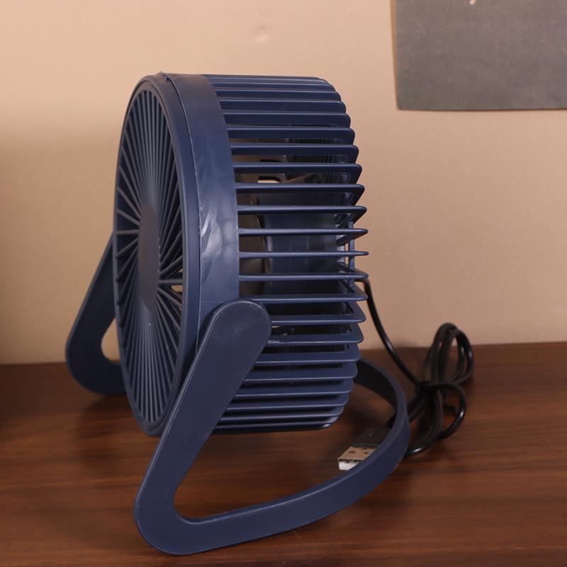 1 Piece 5 Inches Small Desk Cooling Usb Power Portable Fan Super Mute Cooler 360 Degree Rotation Fan For Home Mini Desktop Fan