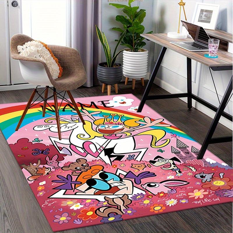 

ART Dexter s Laboratory Office Carpet Soft Polyester Entrance Carpet Washable Non slip Machine Washa 60cm by 90cm