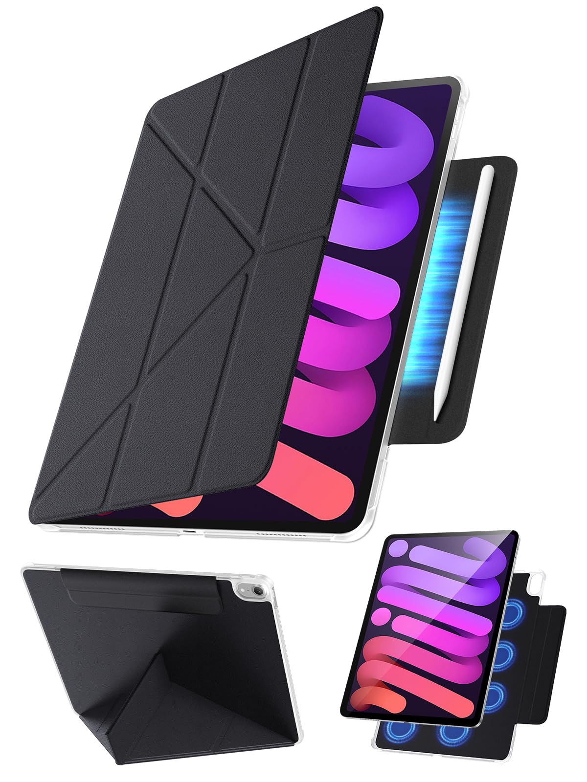 

Tekka iPad mini 7 Case (A17 Pro, 7th Generation, 2024) / iPad mini 6 Case (6th Generation, 8.3-inch, 2021) with 360° Full Protection and Y-Shaped Stan