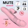 Dual Head Tongue Stretch Rabbit Vibrator 7 Frequency Vibrating Female Sex Toys G Spot Stimulation Dildo Vibrator Clitoral Stimulation Masturbation