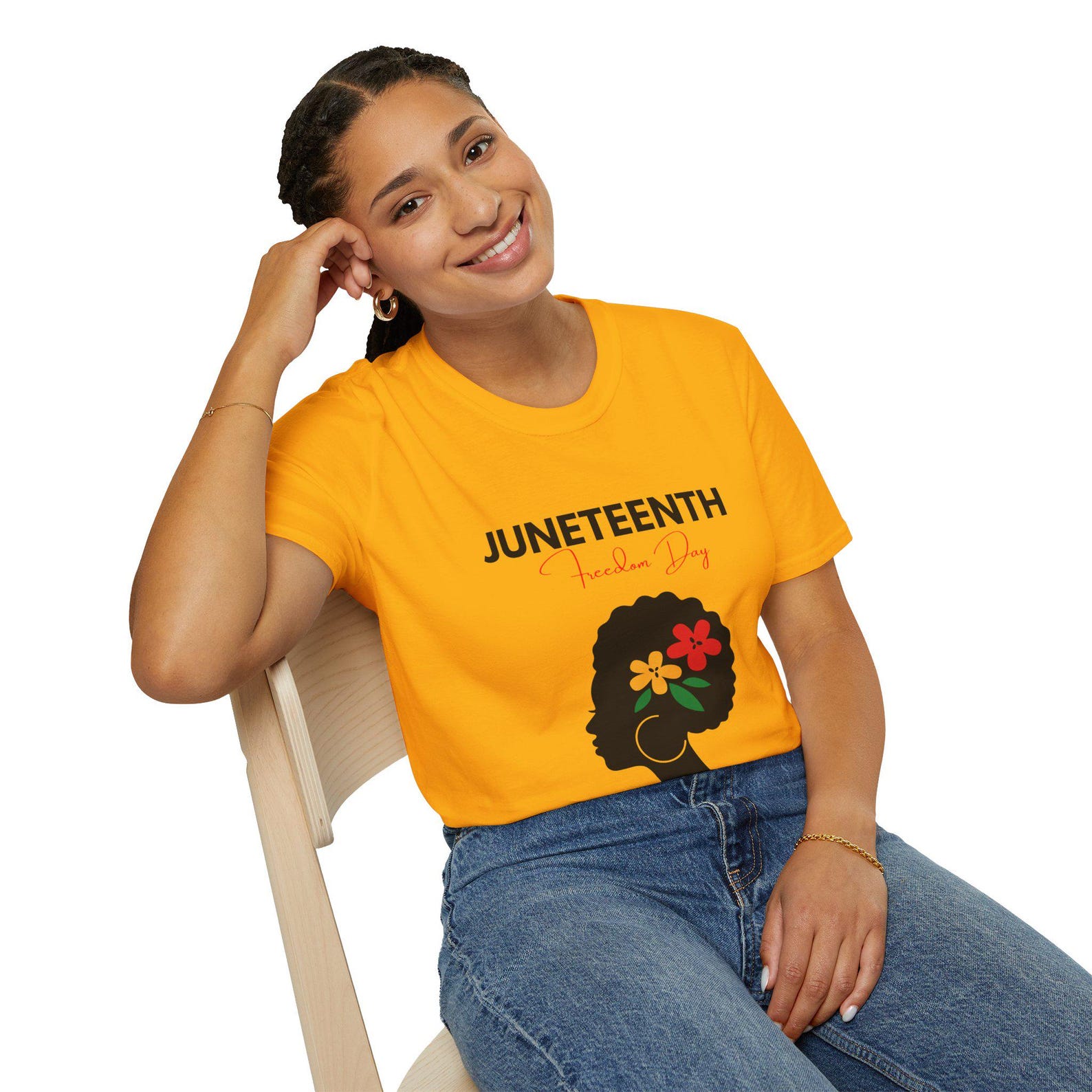Juneteenth Freedom Day Unisex Softstyle T-Shirt 2XL