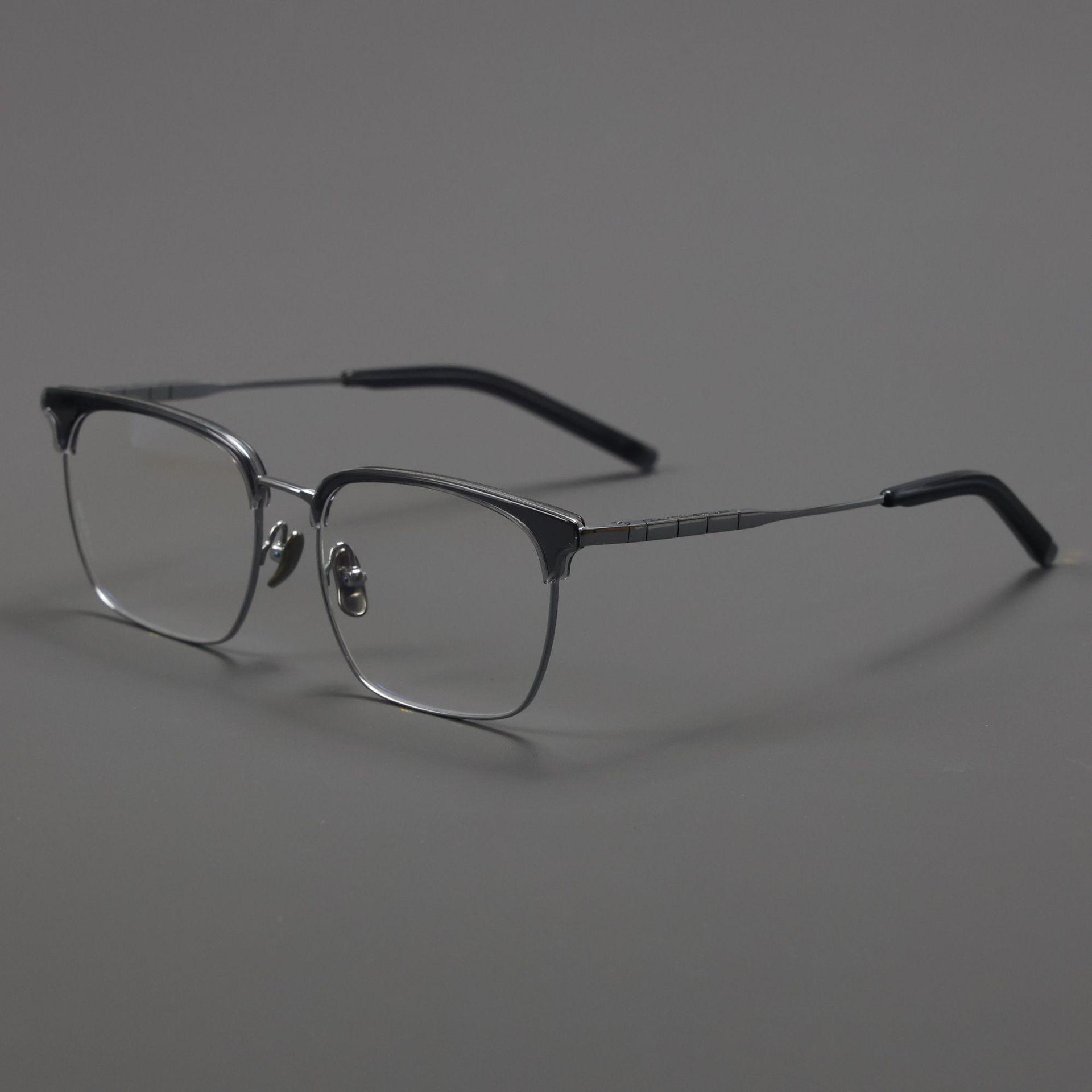 Сверхлегкие титановые очки-брови без оправы: Стильный, Прочный и Удобный.