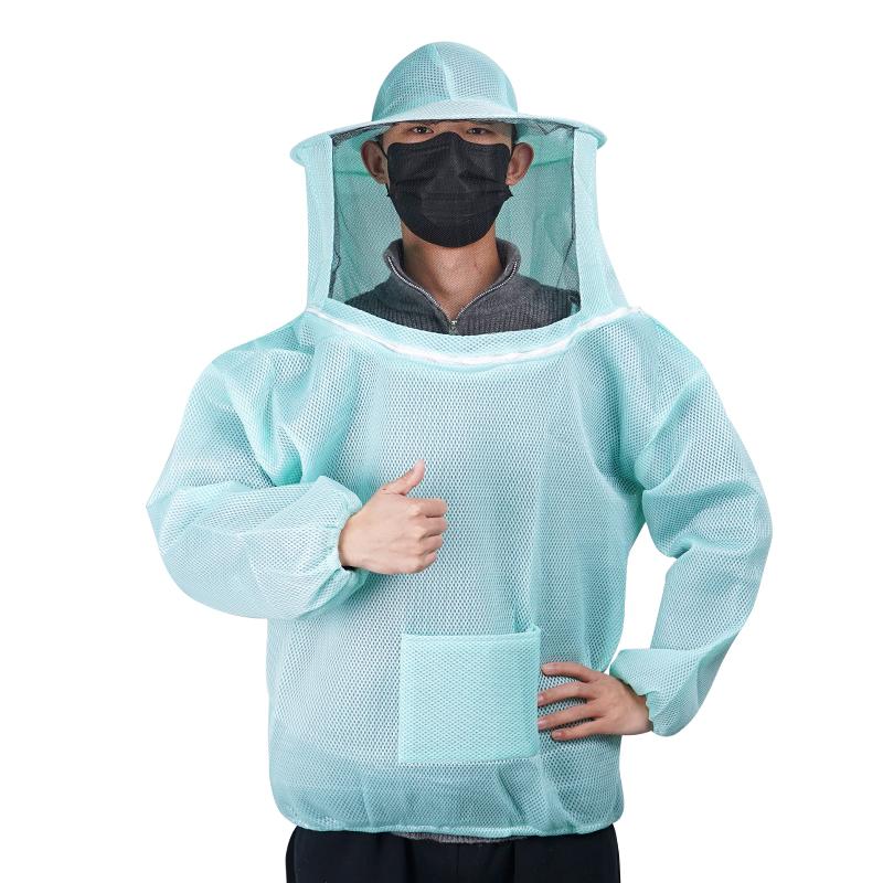 1set Beekeeping Apiculture Clothes Professional Beekeepers Clothes Protection Beekeeping Suit Veil Dress With Hat Equip Suit