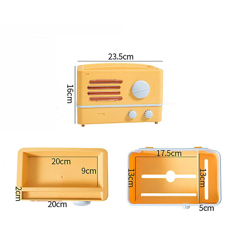 MENGNI Tragbarer Rollenhalter, wasserdichte Aufbewahrungsbox, Multifunktions-Taschentuchbox, Wandmontage, Toilettenpapierhalter, Badezimmer-Zubehör