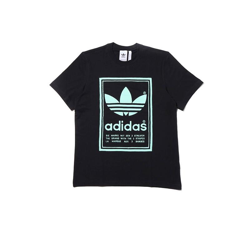 adidas originals Printing Casual Short Sleeve Black Men s DJ2712 L