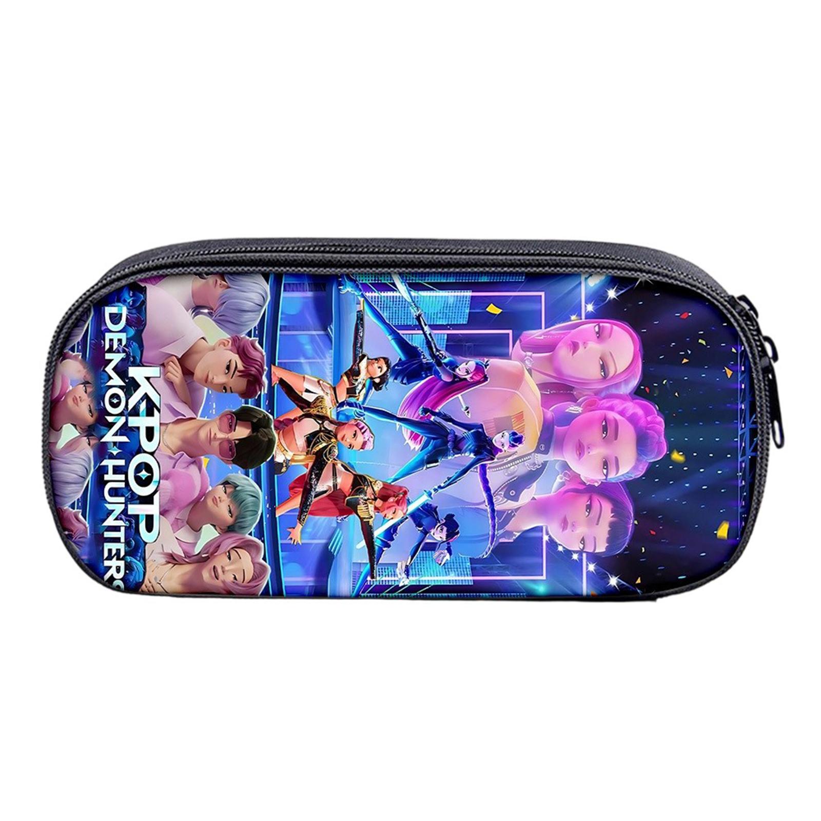 

Печатный пенал для канцелярских принадлежностей с принтом ведьм для девочек, для учеников начальной и средней школы One Size