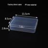 Transparent Rectangle PP Plastic Storage Box for Hardware & Electronic Components