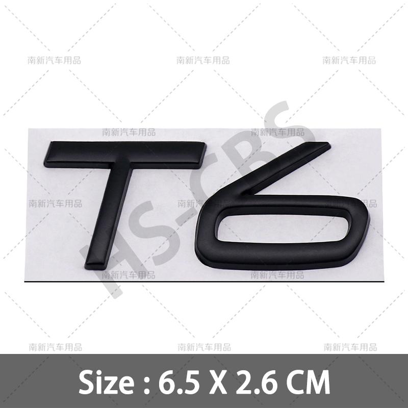3D Metal AWD T5 T6 Logo Badge B5 B6 Emblem Car Rear Trunk Stickers For XC90 S60 CX60 S80 V40 S40 XC70 V60 XC40 V90 Accessories