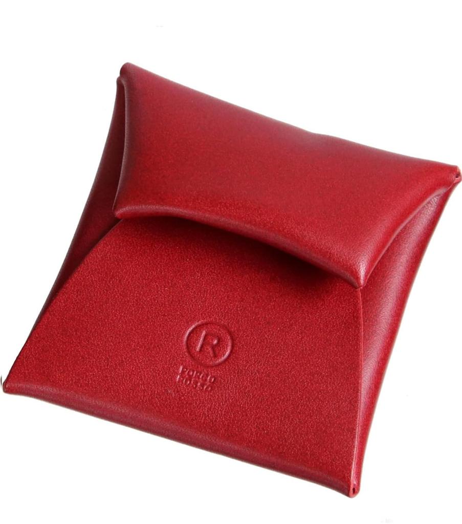 PORCO ROSSO Coin Case Leather Coin Purse Small Brand Porco Rosso Genuine Leather Tochigi Leather Made in Japan Leather Red Men's Women's Men's Women's