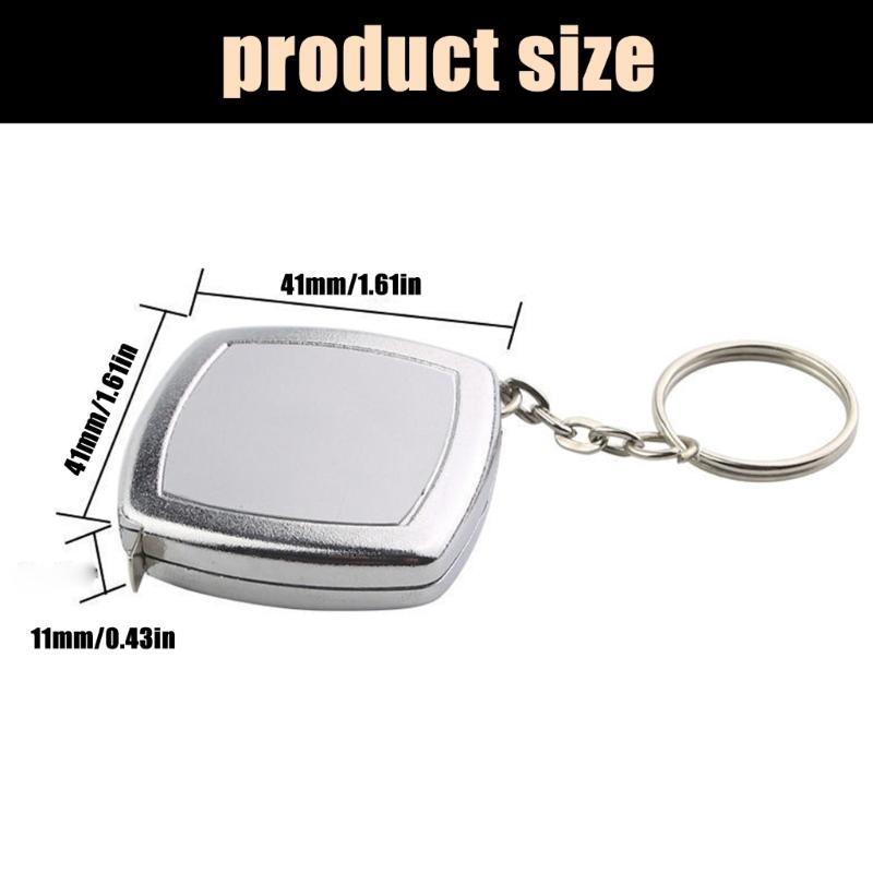 Retractable Measuring Tape for Indoor Outdoor Use Portable Measurement Tool Keychain Tape Measure 2 Meter Pocket Size top sale