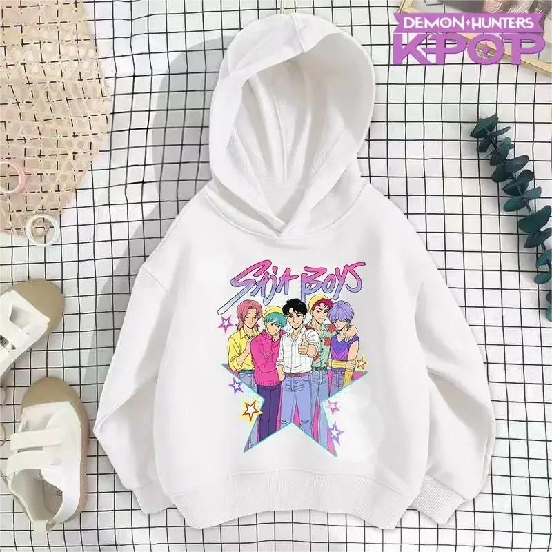 Autumn Winter KPop Demon Hunters Toddler Girl Boy Clothes Movie Graphic Children Hooded Sweatshirts Casual Fashion Kids Hoodies