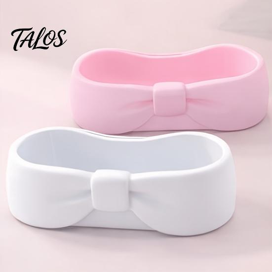 Storage Box Bow-Shaped Box, 3D Printed Delicate Matte Texture Container, Large Decorative Capacity Jewelry Key Makeup Organizer, Sweet Desktop