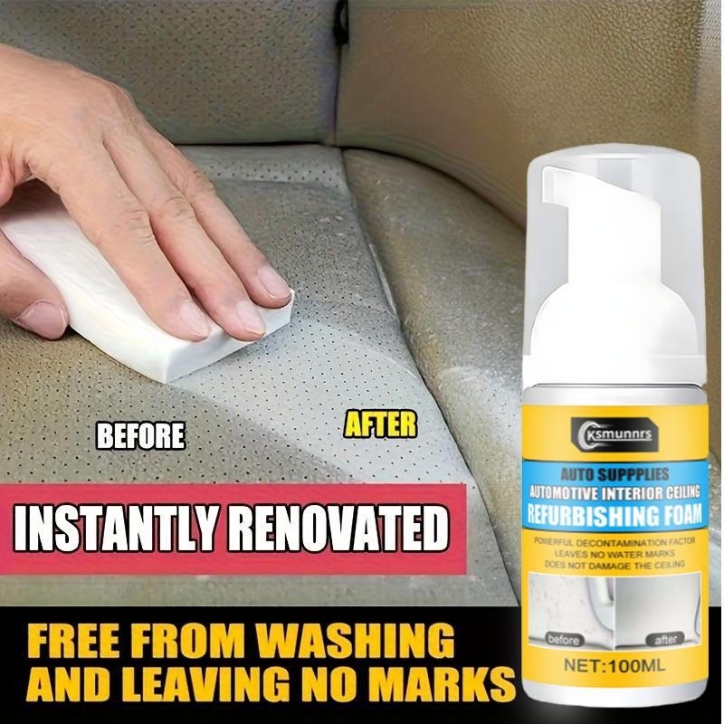 Automotive Interior Foam - Quickly Removes Stains and Dust from Seats, Headliners, Carpets, Fabrics, and Plastic Surfaces - Easy