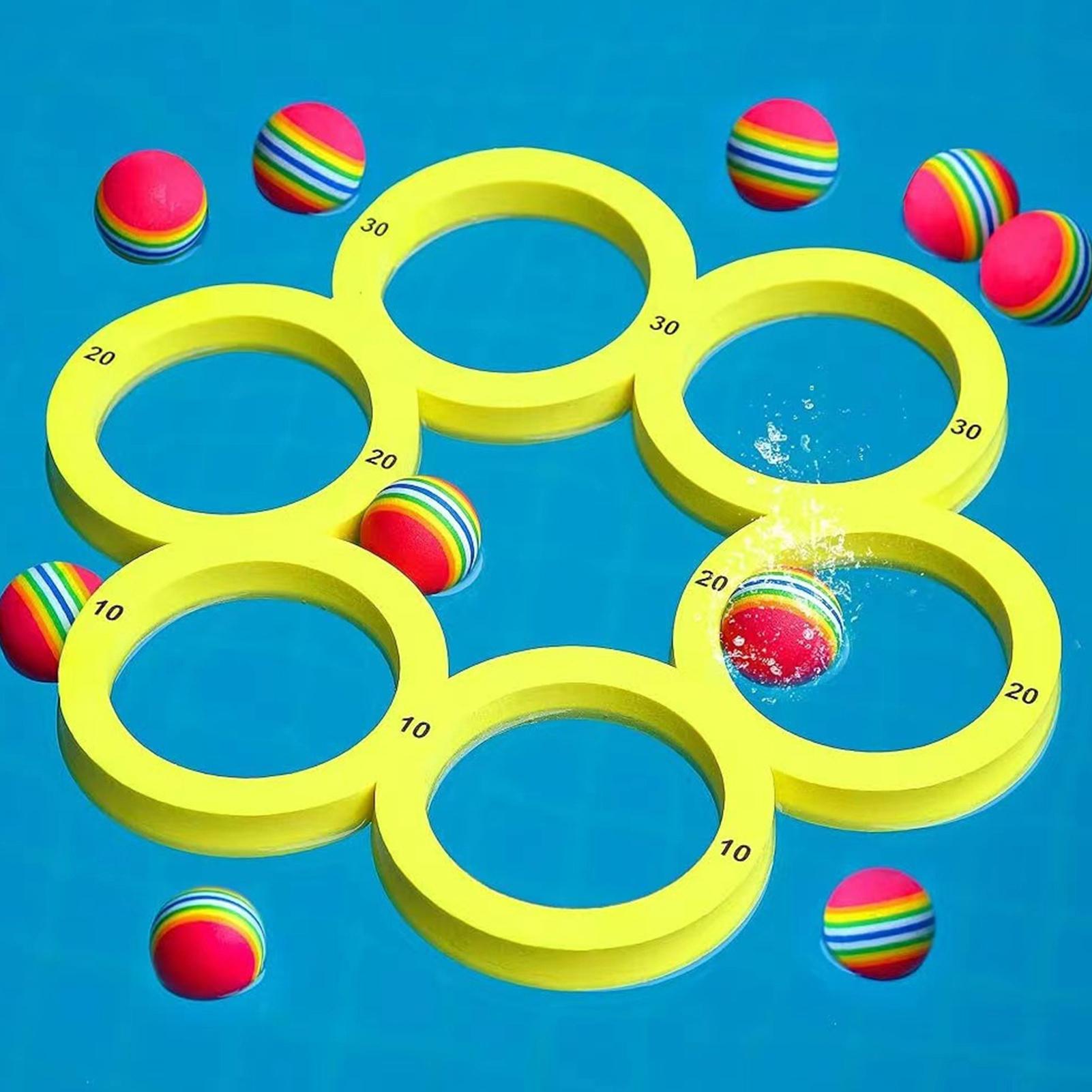 

Fun Splash Water Sports Floating Pool Game Toy Durable EVA Material Random Color Ball Perfect for Summer Pool Toy жовтий
