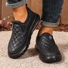 Men's Winter Warm & Comfortable SlipOn Snow Bootslike Soft Sole & Ankle-High Boot Design