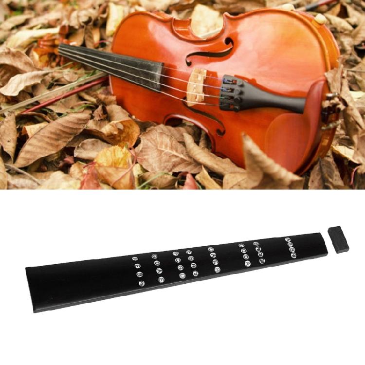 Ebony Violin Fingerboard 4/4 Natural Ebony Wood Fiddle Fretboard With Musical Scale Stringed Instrument Accessories