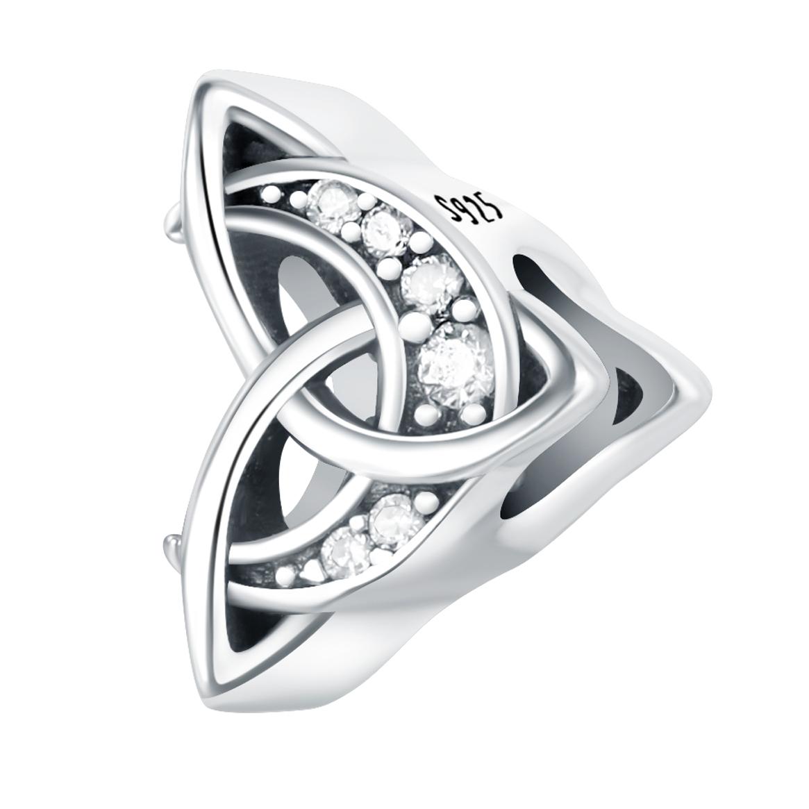 Настоящая Медная Подвеска Роскозный Кельтский Узел Лунный Бисер Подходит для Браслетов Сделай Сам Женские Поделки Изящные Подарки Украшения