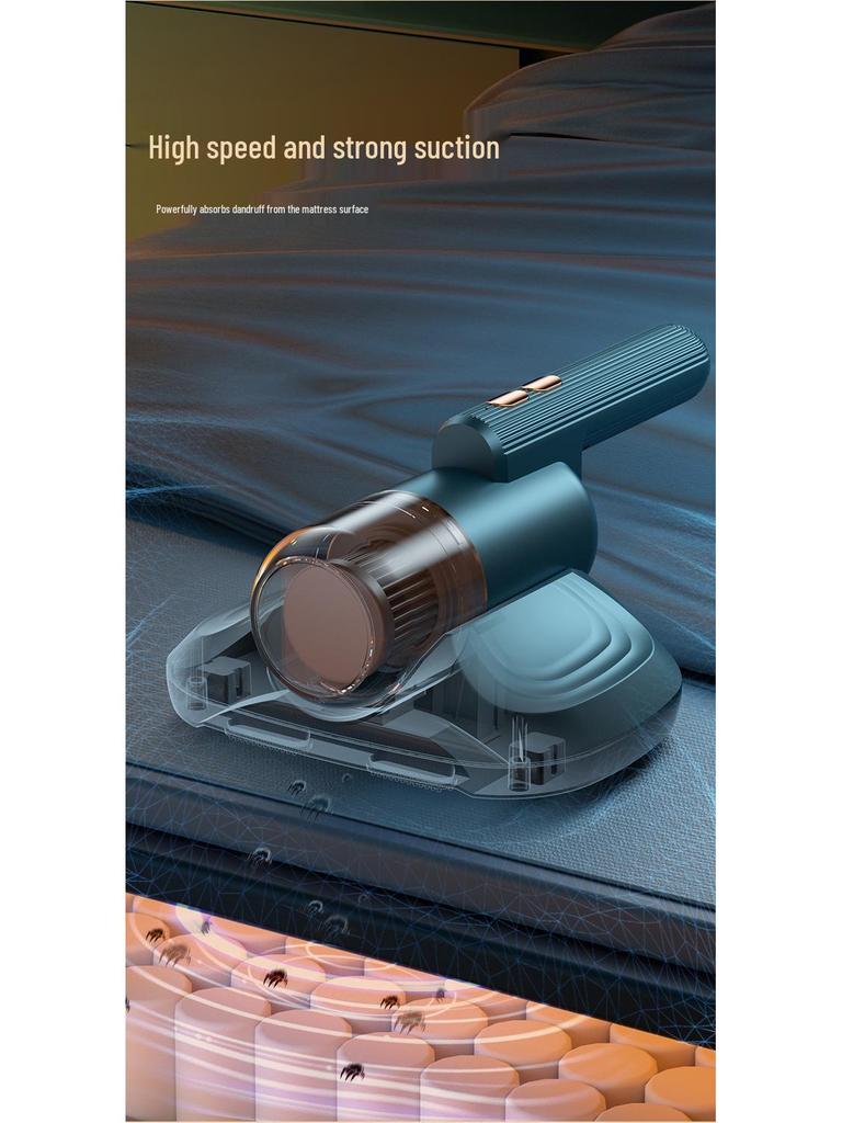 Kabelloser USB-Blaulicht-Milbenentferner: Handlicher Multifunktions-Staubsauger für Sofas und Betten