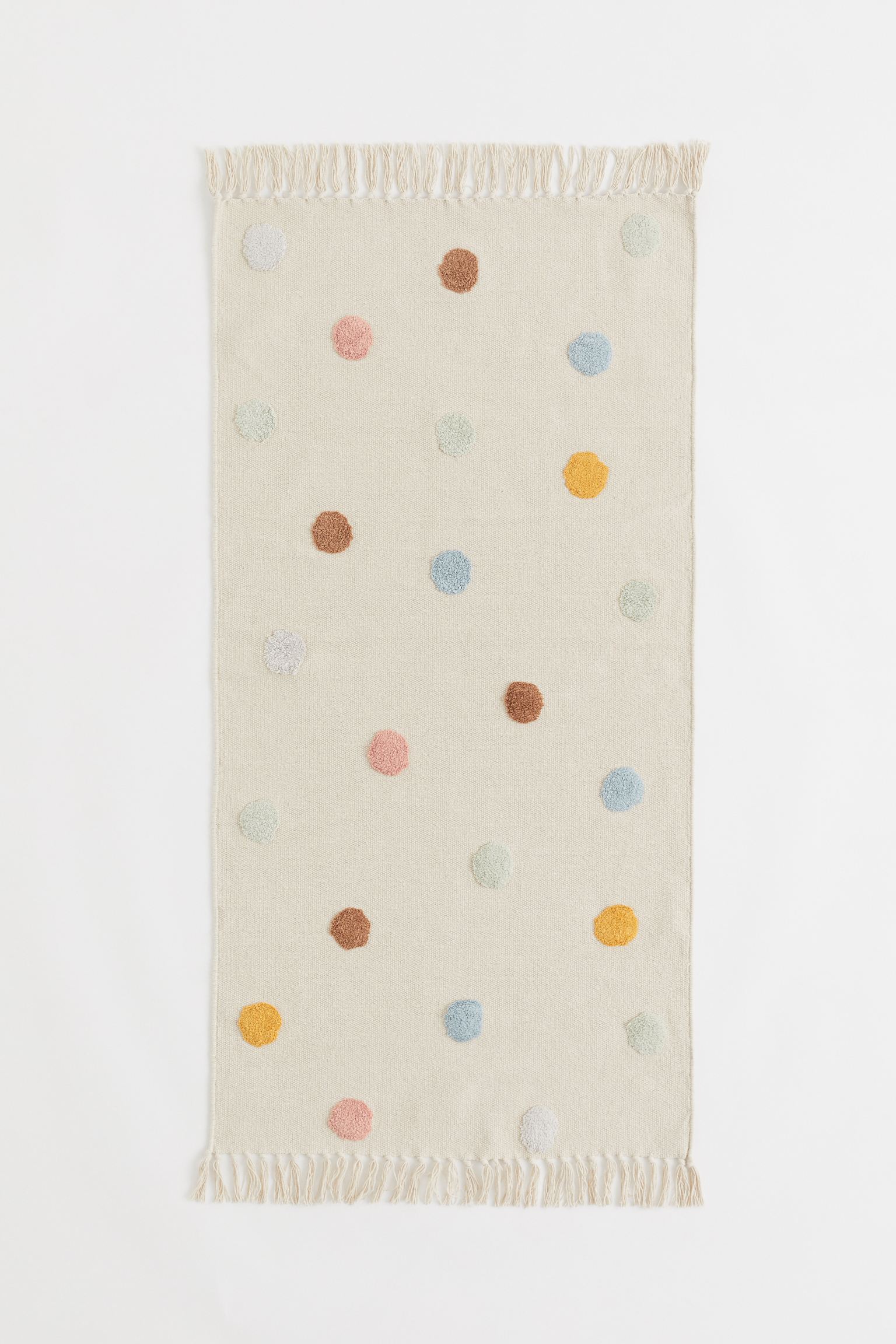 

Tufted-pattern cotton rug