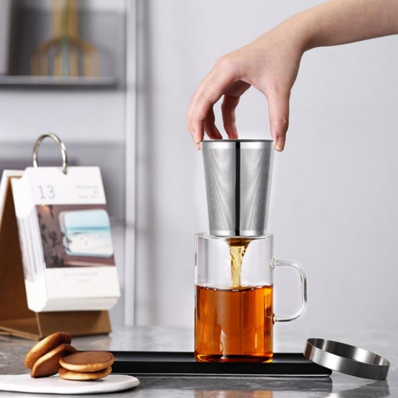 Samadoyo Heat Resistant Filter Glass Tea Cup Water Cup Personal Cup 500ml 350ml