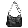 Multi-Layer Soft Leather Bag Women's Crossbody Bag Mobile Phone Bag Mother Shoulder Bag Middle-Aged Bag