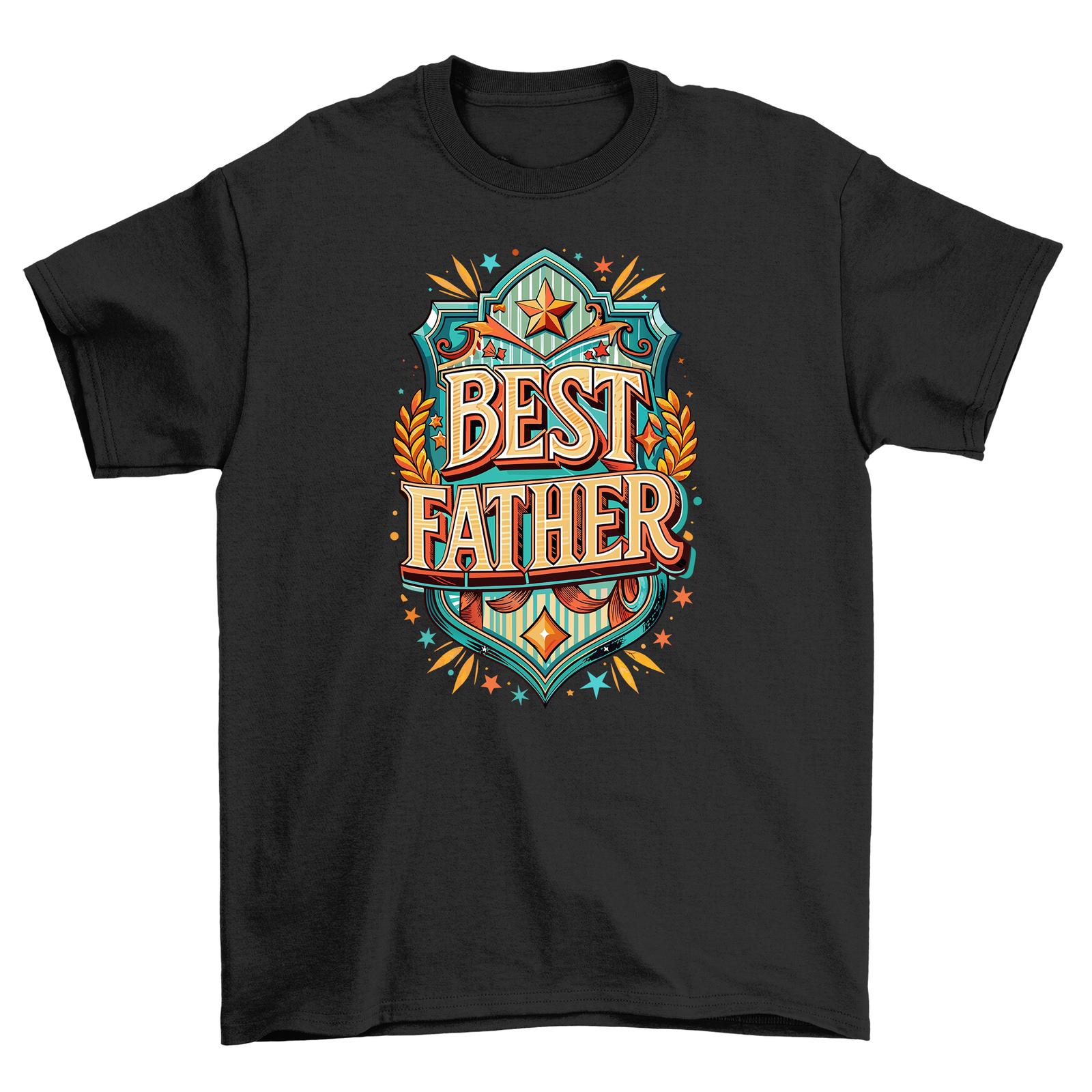 

Best Father Shield T-Shirt Mens Womens Tees Top: Dad s Armor of Love - 100% Superhero Cotton, Funny U S
