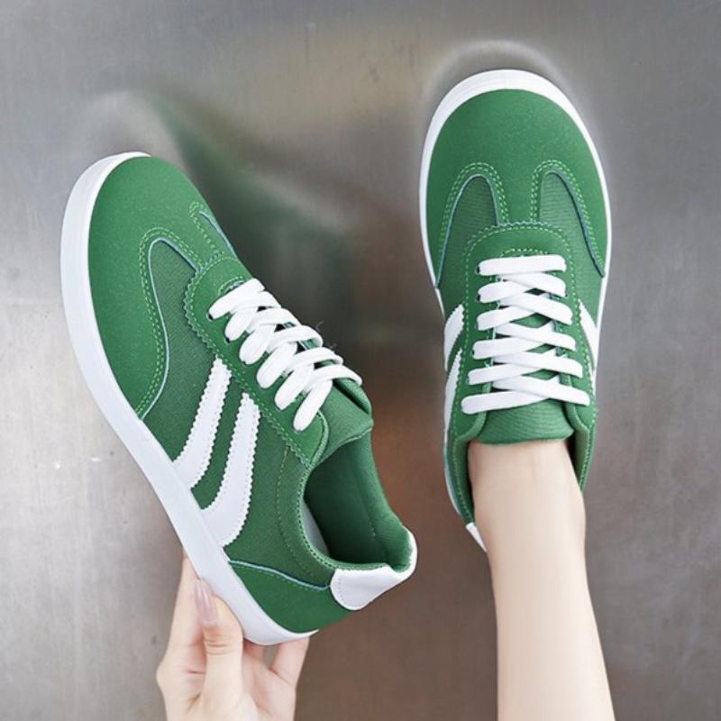 Autumn and Winter Women's Shoes, Women's Sneakers, White Sneakers, Low-top Round-toe Lace-up Casual Shoes