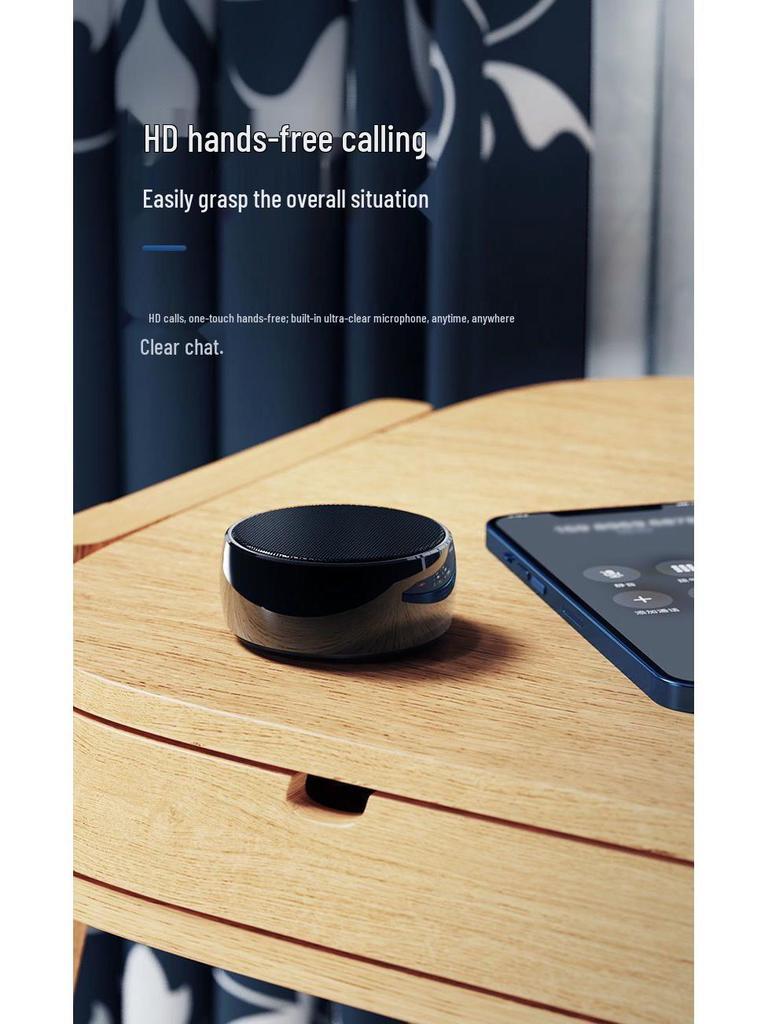 BS01 Portable Bluetooth Car Subwoofer: 3D Surround Sound, High-Quality Outdoor Speaker with Large Volume.