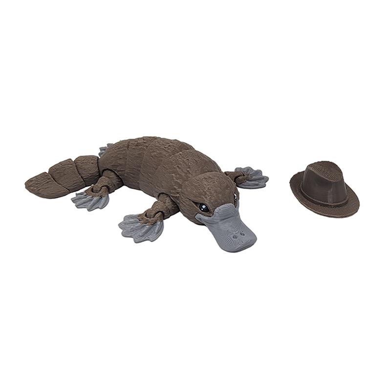 3D Printed Articulated Platypus Fidget Toys Dynamic Animals Toy Full Articulated Flexible  Platypus Toys Adults Fidget