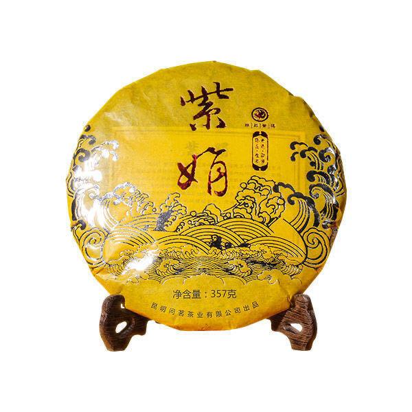 

Чай пуэр из провинции Юньнань 2019 года — сырой чай Цзыцзюань с древних деревьев Мэнхай — 357 г 357g