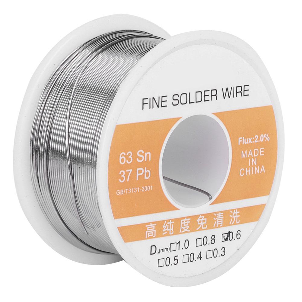 

Оловянная проволока содержит флюс, не требующий очистки, сварочные принадлежности для паяльника 0,6 мм для электротехники