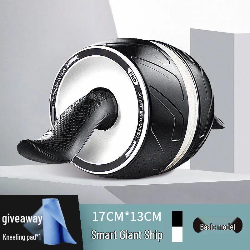 Silent Auto-Rebound Ab Wheel: Beginner Home Ab Muscle Trainer