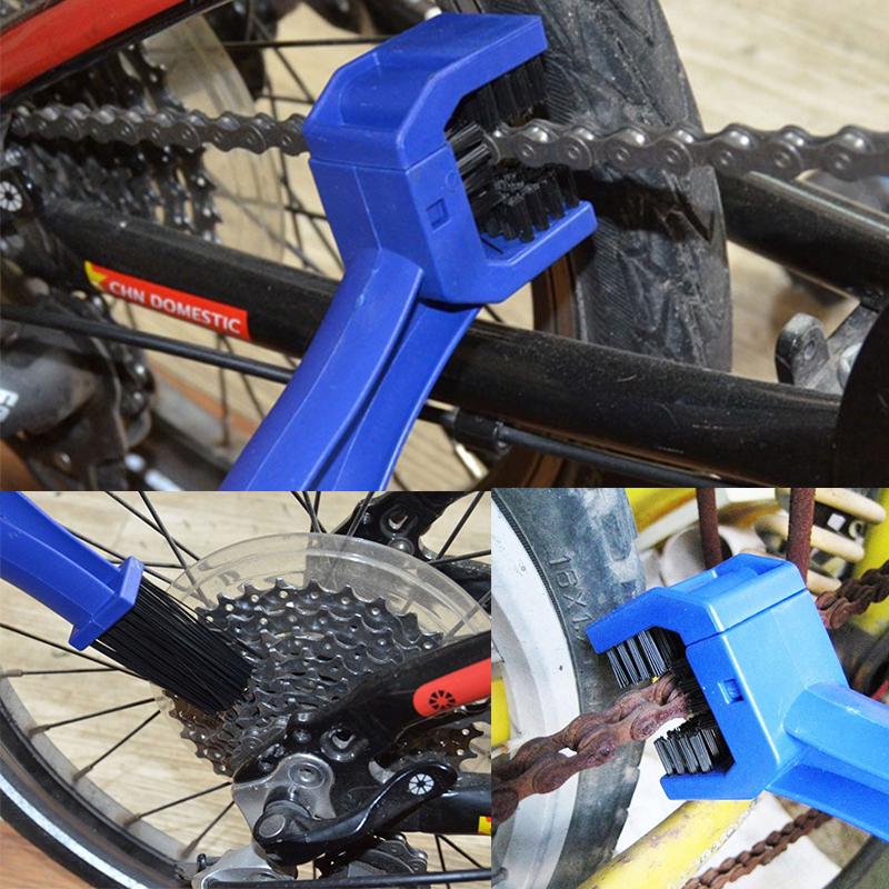 Motorradkette Reiniger Kunststoff Fahrrad Fahrrad Motor Bürste Radfahren Reinigen Kette Reiniger