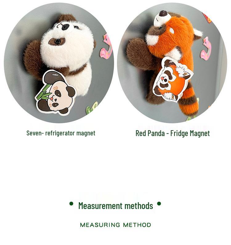 Adorable Panda Snap Bracelet & Magnet Plush Doll Gift for Kids
