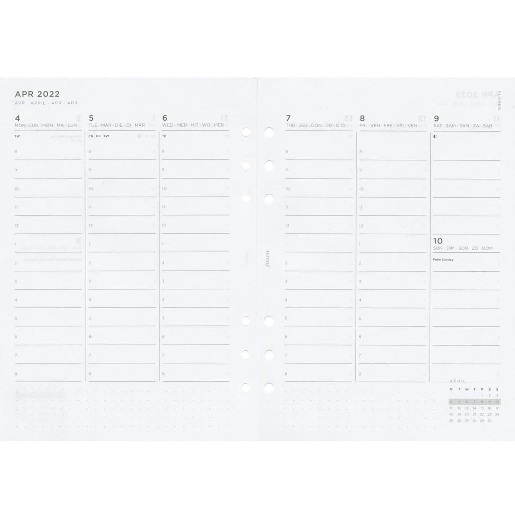 Filofax Centennial Original System Organizer, A5, Sky, 029600, Officially Imported