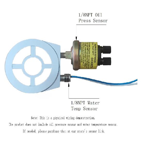 Universal Oil Filter Cooler Sandwich Plate Adapter 1/8 NPT Oil Press Temp Sensor Adapter With Connectors M20*1.5 3/4 NPT