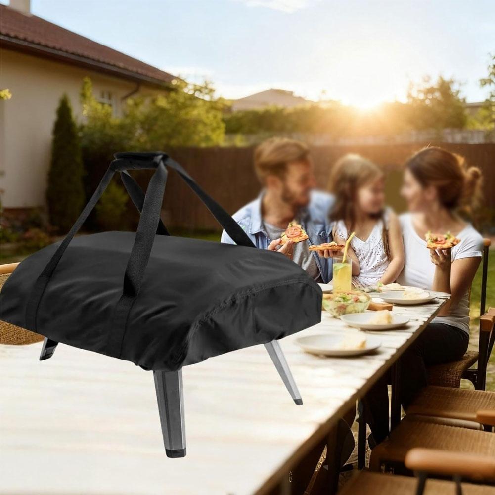 For Camping Black Pizza Oven Cover Portable Pizza Oven Accessory Waterproof Cover Waterproof Protector Portable Lid Design