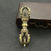 Messing Diamant Stößel Ornamente Tibetisch-buddhistischen Schrift Liefert Retro Artefakte und Kunsthandwerk tibetischen vajra