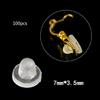 100 Pieces Clear Silicone Earring Pads Portable Anti Pain Earring Cushion Gifts