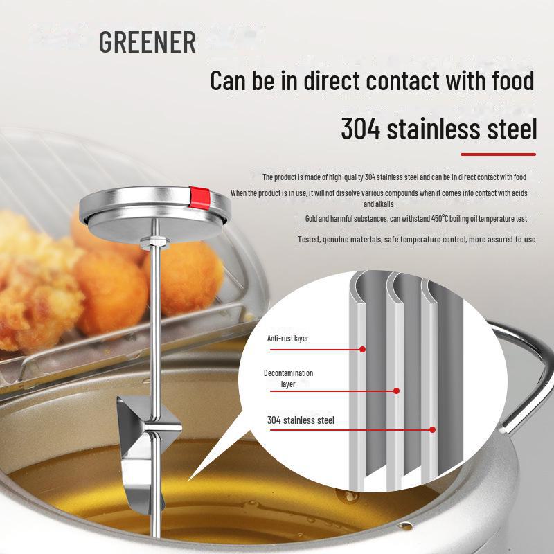 Green Forest Hochpräzises Küchenthermometer für Backen und Braten